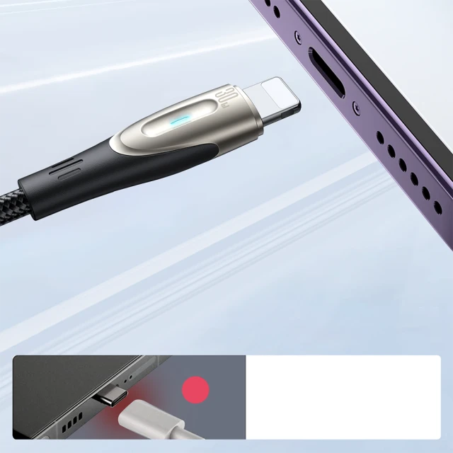 Кабель Joyroom Star-Light Series SA27-CL3 USB-C to Lighting 30W 1.2m Black (6941237111456)