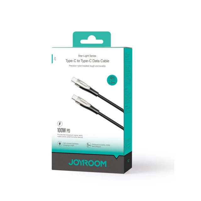 Кабель Joyroom Star-Light Series SA27-CC5 USB-C to USB-C 100W 1.2m Black (6941237111609)