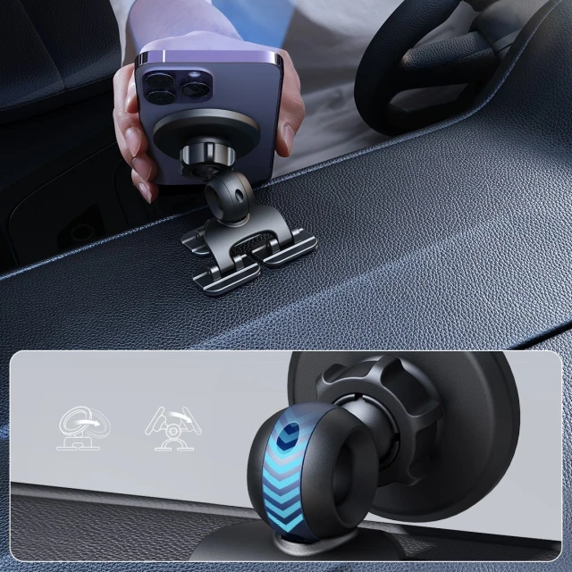 Автотримач Joyroom Magnetic Cockpit Car Holder Black (JR-ZS366)