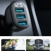 Автомобільний зарядний пристрій Joyroom JR-CCD03 3.4A Car Charger 3x USB-A with Display Black (JR-CCD03)