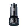 Автомобільний зарядний пристрій Joyroom JR-CCD03 3.4A Car Charger 3x USB-A with Display Black (JR-CCD03)