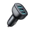 Автомобільний зарядний пристрій Joyroom JR-CCD03 3.4A Car Charger 3x USB-A with Display Black (JR-CCD03)