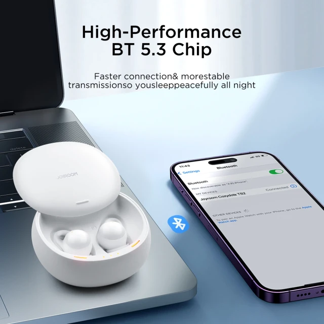 Бездротові навушники Joyroom Cozydots Series Bluetooth 5.3 ENC TWS White (JR-TS2)