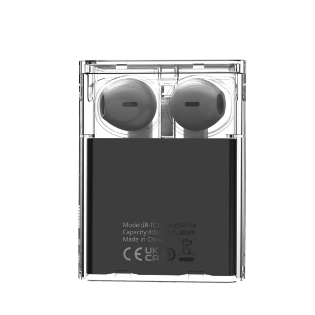 Беспроводные наушники Joyroom IceLens Series LED TWS Black (JR-TC1_B)