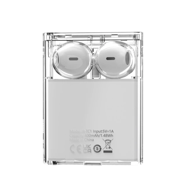 Беспроводные наушники Joyroom IceLens Series LED TWS White (JR-TC1_W)