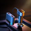 Автомобільний зарядний пристрій Joyroom 5x USB-A with Extension Cable 6.2A Black (JR-CL03)