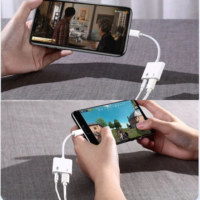 Адаптер Joyroom Lightning to Mini Jack 3.5mm/Lightning White (S-Y105)