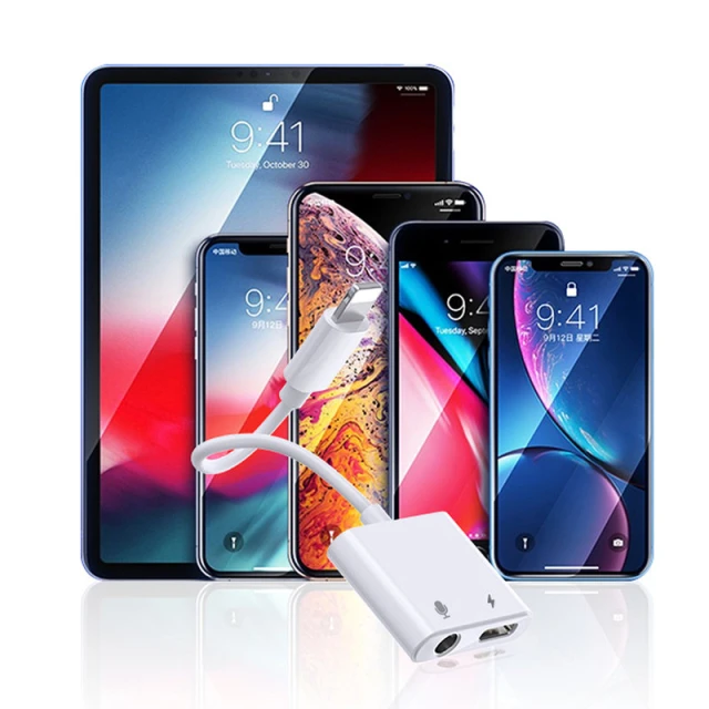 Адаптер Joyroom Lightning to Mini Jack 3.5mm/Lightning White (S-Y105)