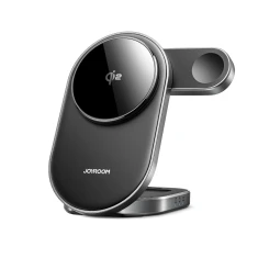 Бездротова зарядка Joyroom JR-W17 Qi 3в1 Black (JR-W17)