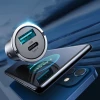 Автомобільний зарядний пристрій Joyroom Quick Charge USB-A/USB-C 45W 5A Grey (C-A35-GR)
