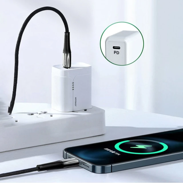 Кабель Joyroom USB-C to Lightning 20W 2.4A 1.2m Red (S-1224K2-RED)