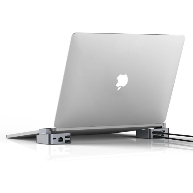USB-хаб підставка Joyroom USB-C to USB-A/USB-C/RJ45/HDMI/Thunderbolt для MacBook Pro Grey (S-H121-GRAY)