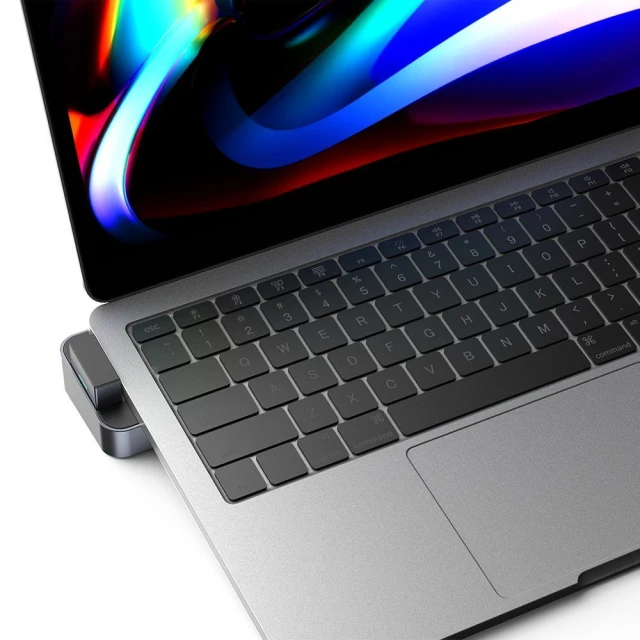 USB-хаб підставка Joyroom USB-C to USB-A/USB-C/RJ45/HDMI/Thunderbolt для MacBook Pro Grey (S-H121-GRAY)