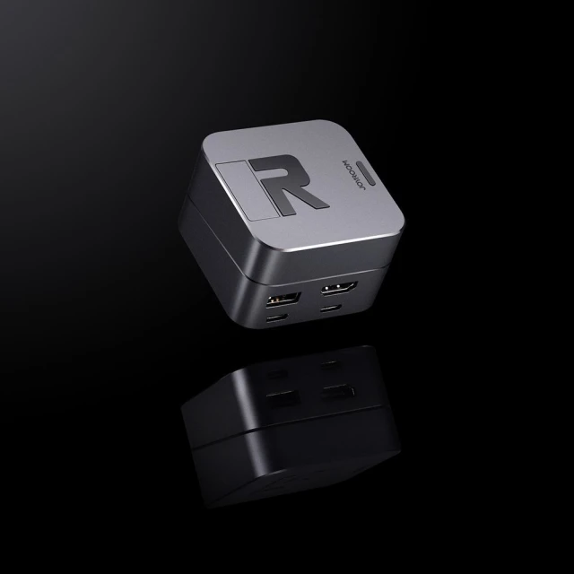 USB-хаб підставка Joyroom USB-C to USB-A/USB-C/RJ45/HDMI/Thunderbolt для MacBook Pro Grey (S-H121-GRAY)