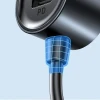 Автомобільний зарядний пристрій Joyroom 3x USB-A/2x USB-C 72W 1.5m Black (JR-CL05)