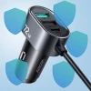 Автомобільний зарядний пристрій Joyroom 3x USB-A/2x USB-C 72W 1.5m Black (JR-CL05)