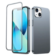 Чохол із захисним склом Joyroom 360 для iPhone 13 Grey (JR-BP927-TRANISH)