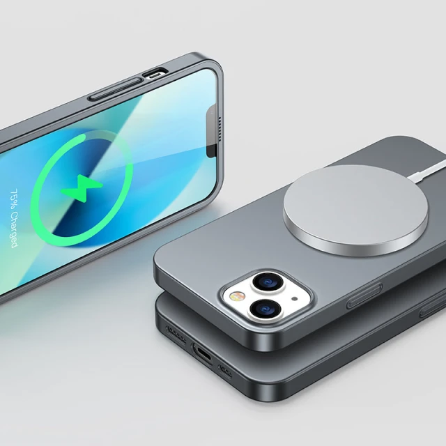 Чохол із захисним склом Joyroom 360 для iPhone 13 Grey (JR-BP927-TRANISH)