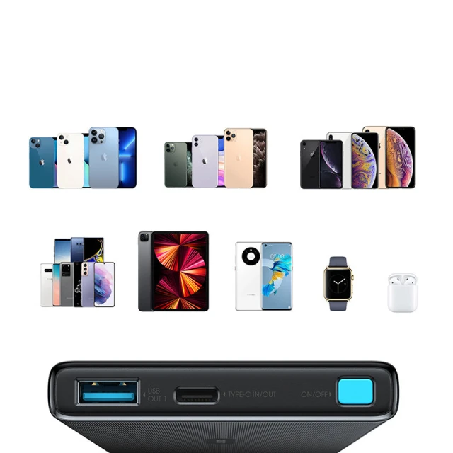 Портативний зарядний пристрій Joyroom Quick Charge Magnetic Qi 10000mAh 22.5W Black (162762)