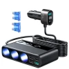 Автомобільний зарядний пристрій Joyroom 9-in-1 5x USB-A/USB-C/3x Cigarette Lighter Socket 154W Black (JR-CL06)