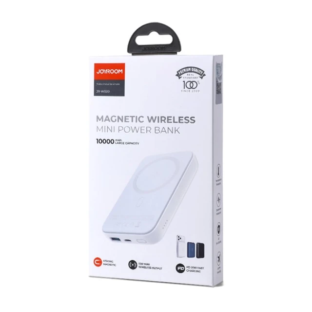 Портативний зарядний пристрій Joyroom JR-W020 15W Magsafe 10000 mAh Black (6941237166388)