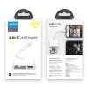 USB-хаб Joyroom Lightning to USB-A/SD/TF/Lightning White (S-H142-WHITE)