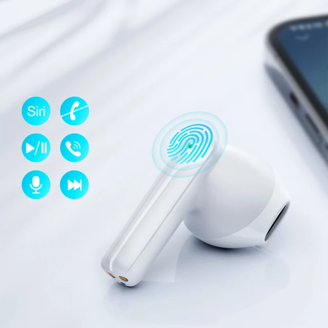 Бездротові навушники Joyroom TWS ENC Waterproof IPX4 Bluetooth 5.3 White (JR-TL11-WH)