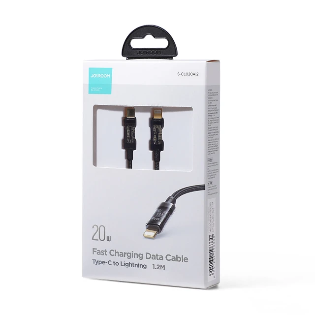 Кабель Joyroom USB-C to Lightning 20W 1.2m Black (S-CL020A12-BLACK)