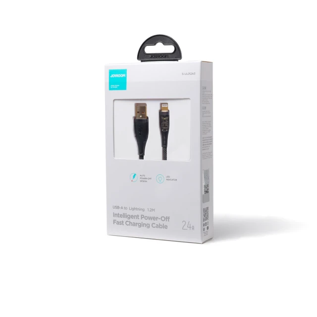 Кабель Joyroom Fast Charging with Smart Switch USB-А to Lightning 1.2m Black (S-UL012A3-black)