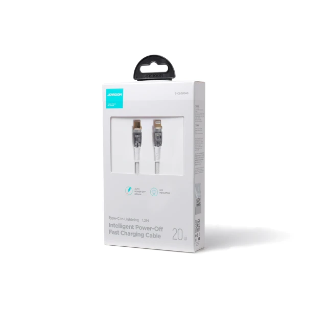 Кабель Joyroom Fast Charging with Smart Switch USB-C to Lightning 1.2m 20W White (S-CL020A3-white)