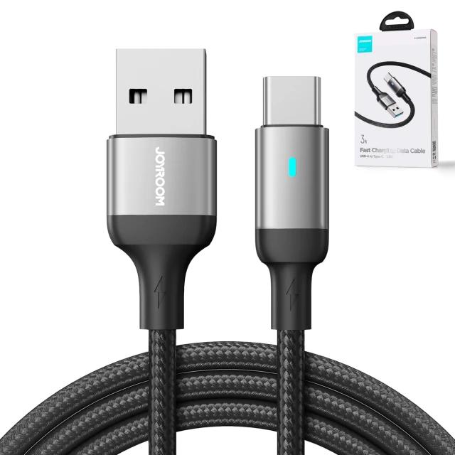 Кабель Joyroom A10 Series Fast Charging USB-A to USB-C 1.2m Black (S-UC027A10B)