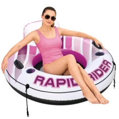 Надувне крісло Bestway Hydro Force Rapid Rider 135 см зі спинкою (6941607392065)