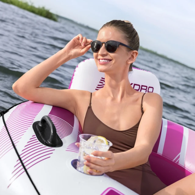 Надувне крісло Bestway Hydro Force Rapid Rider 135 см зі спинкою (6941607392065)