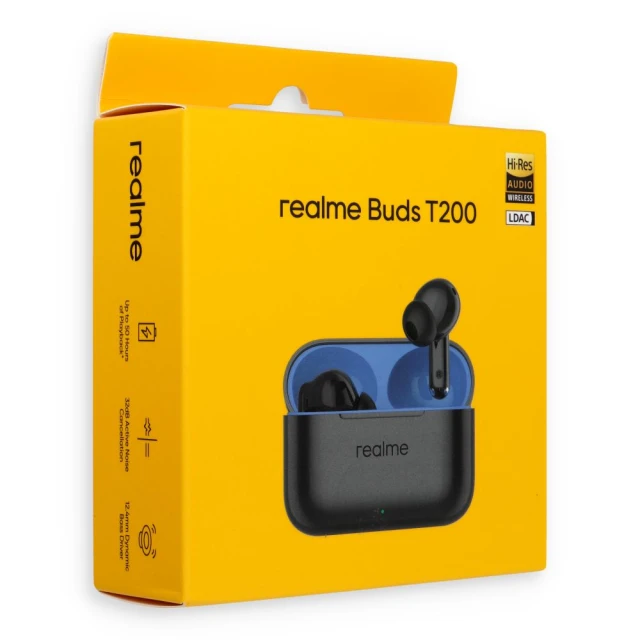Навушники Realme Buds T200 Grey (6941764462106)