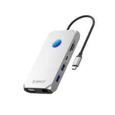 Док-станція Orico XCR 12в1 RGB USB-C PD 100W HDMI 4K VGA
