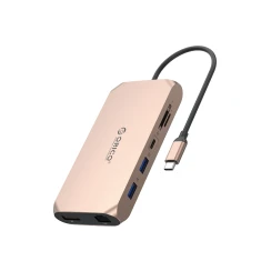 Станція докування USB-C Orico XCR 12в1 2x USB-A 3.1 1x USB-A 2.0 1x USB-C PD 100W 1x USB-C 3.1 2x HDMI 2.0 4K 60Hz 1x DisplayPort 1.4 4K 60Hz 1x SD (6