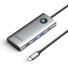 Докстанція USB-C Orico PW11 8в1 2xUSB-A 3.0+1xUSB-A 2.0+1xUSB-C 3.0+1xUSB-C PD 100W+1xHDMI 4K 60Hz+1xVGA 1080P 60Hz+1xRJ45 (6941788815544)