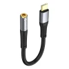 Аудіокабель Orico AXC-02 USB-C to jack 3.5 mm 20 см Black (6941788821385)