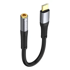 Аудіокабель Orico AXC-02 USB-C to jack 3.5 mm 20 см Black (6941788821385)