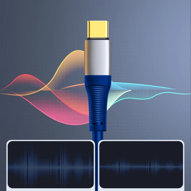 Кабель аудіо Orico AXC-02 USB-C до jack 3.5 mm 20 см Blue (6941788821408)