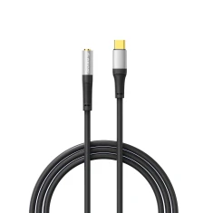 Кабель аудіо Orico AXC USB-C до jack 3.5 mm 1 м Black (6941788821446)