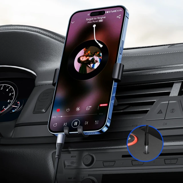 Кабель аудіо Orico AXC USB-C до jack 3.5 mm 1 м Black (6941788821446)