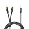 Кабель аудіо Orico AXRF mini jack 3.5 mm to 2x RCA 5 m Black (6941788821590)