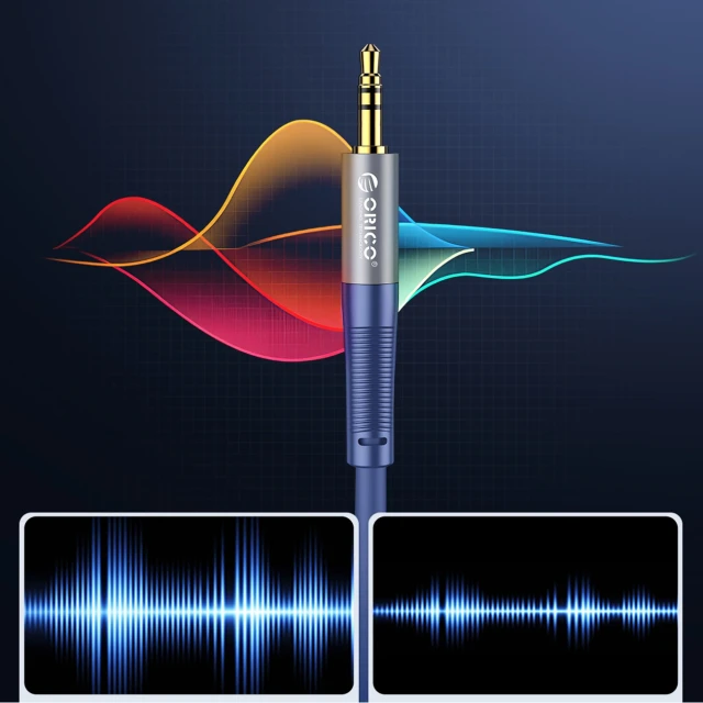 Аудіокабель Orico AXRF mini jack 3.5mm to 2x RCA 2м (6941788821644)