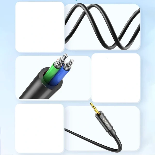 Аудіокабель Orico AXKF mini jack 3.5mm to XLR 5м (6941788821903)
