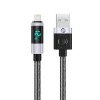 Кабель Orico LDA2L USB-A на Lightning 12 W з LED-дисплеєм 0.5 м Black (6941788826427)