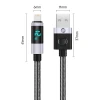Кабель Orico LDA2L USB-A на Lightning 12 W з LED-дисплеєм 0.5 м Black (6941788826427)