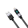 Кабель Orico LDA2L USB-A на Lightning 12 W з LED-дисплеєм 0.5 м Black (6941788826427)