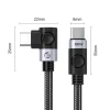 Кабель кутовий Orico C2CWT USB-C to USB-C PD 100W 20Gb/s 4K 60Hz 2м (6941788826854)