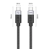Кабель Orico CC240 USB-C to USB-C PD 240W 1.5 m Black (6941788830011)